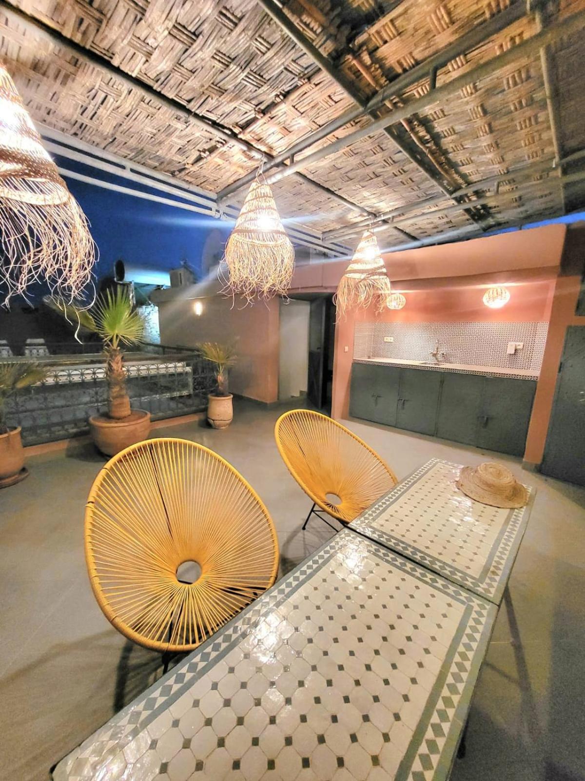 Riad Melilo Avec Piscine Chauffee Marrakesh Bagian luar foto
