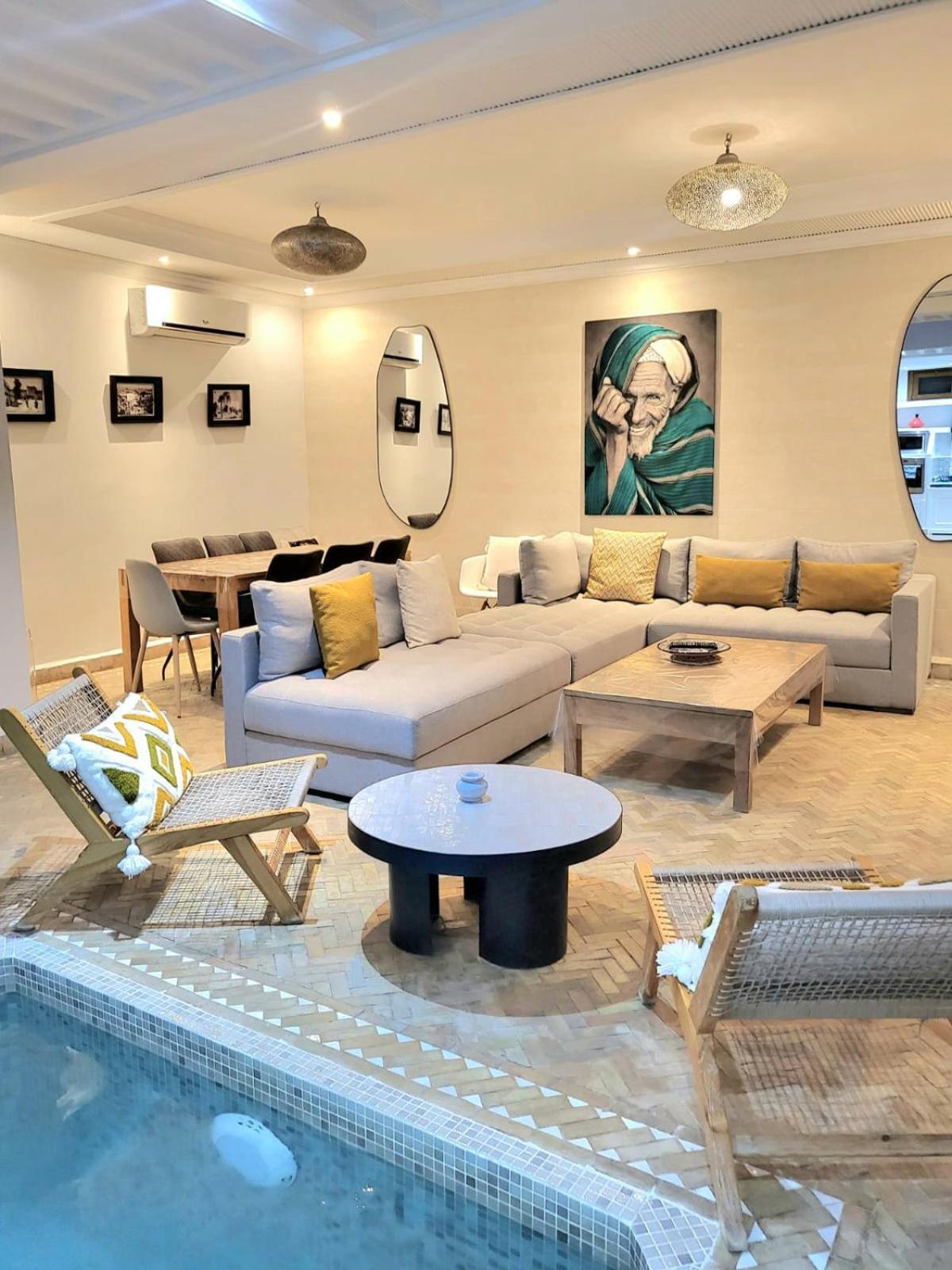 Riad Melilo Avec Piscine Chauffee Marrakesh Bagian luar foto